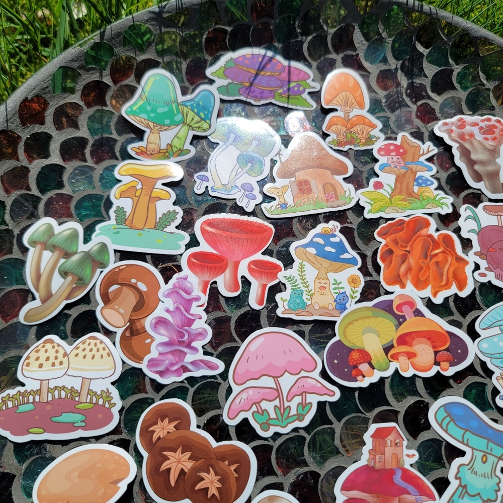 Mushrooms Sticker Pack - 50 Stickers - Picture 4 of 12